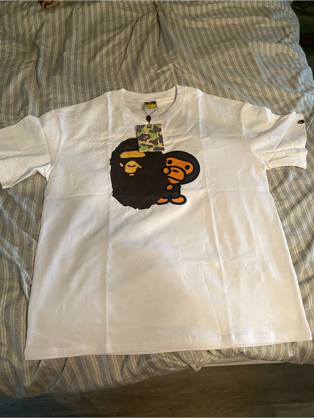 A Bathing Ape "Milo on Ape Head" T-shirt  Large